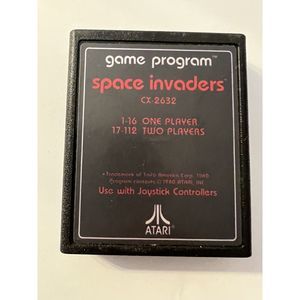 Atari Space Invaders Game Program Cartridge Video Games